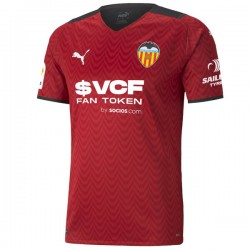 Camisola Valencia CF Equipamento Segundo 2021-2022 Manga Curta